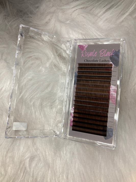 Chocolate lashes C curl mixed trays
